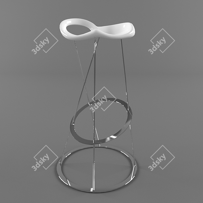 Modern Bar Stool: The Stones 3D model image 1