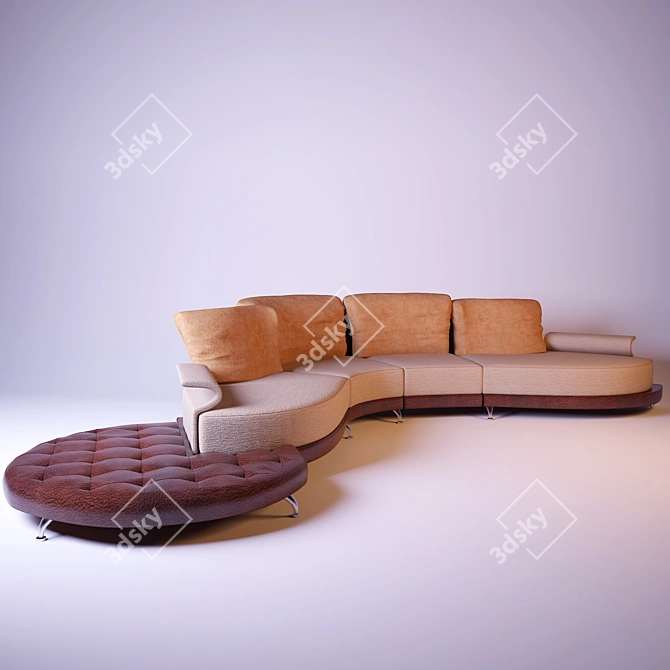 Ekmi Super Mix Sofa 3D model image 1