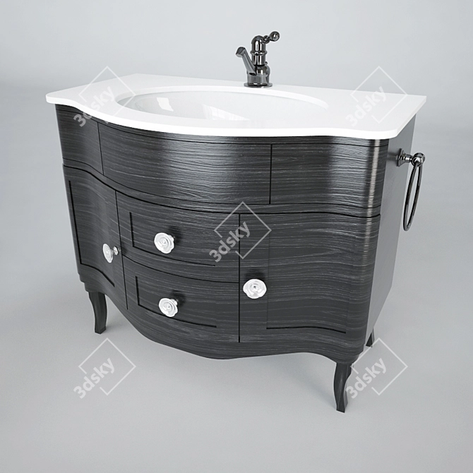 Baton LC Laccato Vanity 3D model image 1