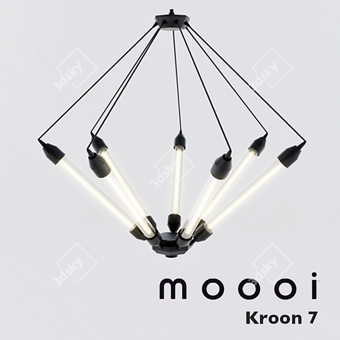 Kroon-7: Exquisite Contemporary Lighting 3D model image 1