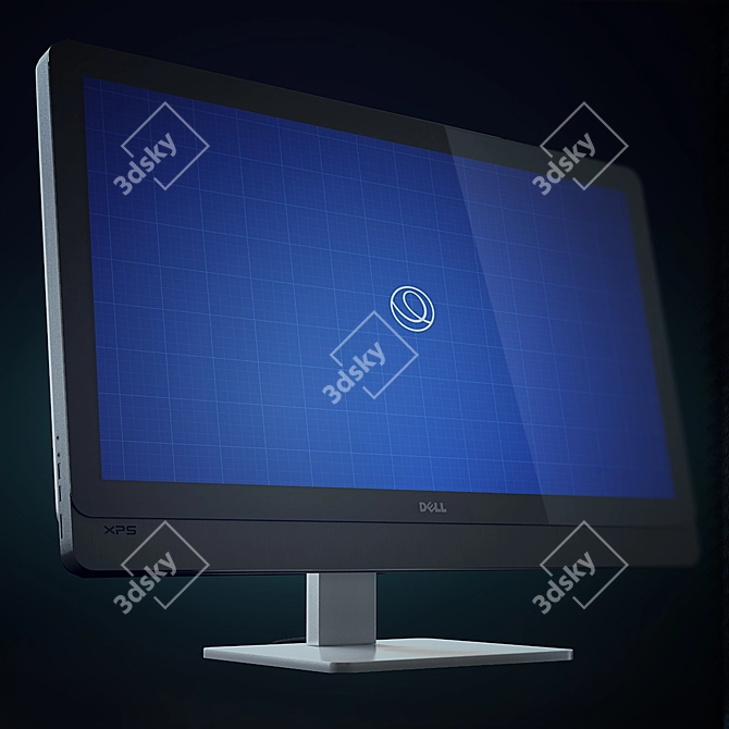 Powerful and Sleek Dell XPS 3D model image 1