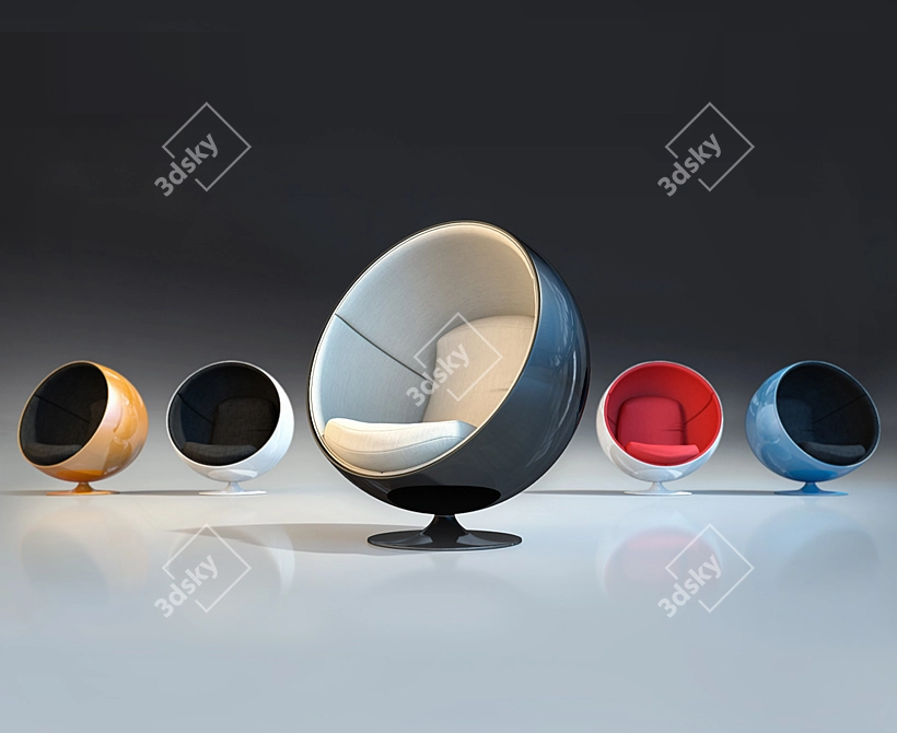 Elevate Your Comfort with Ball Chair 3D model image 1