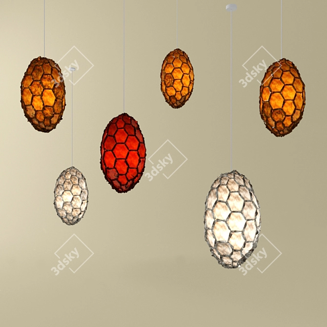 Nectar Kitset: Stylish Hanging Lamp 3D model image 1