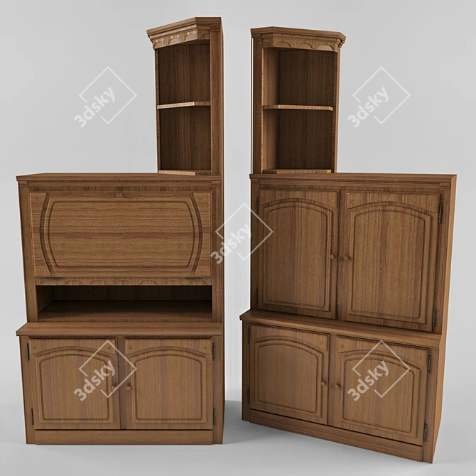 Authentic Saro-1 Cabinets 3D model image 1