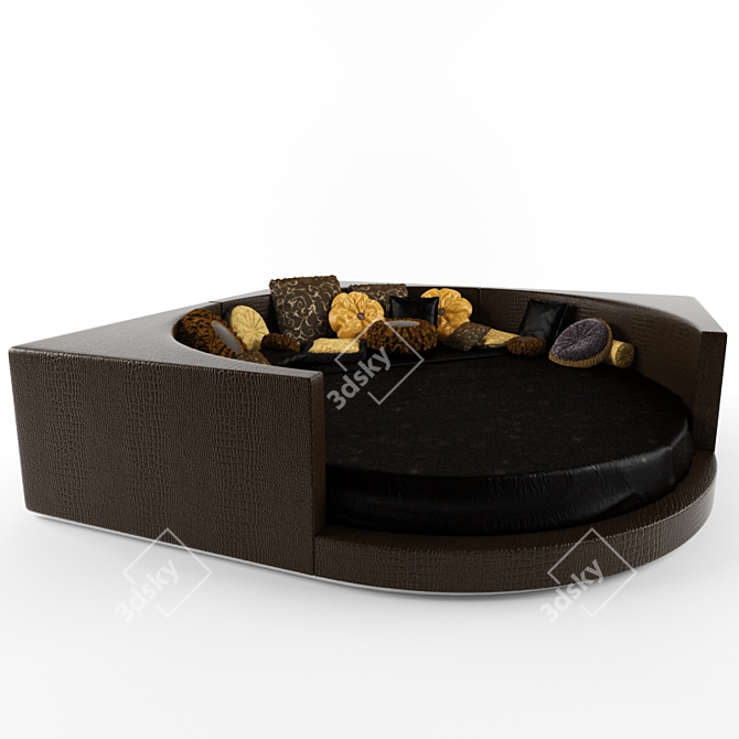 Sleek Lozko Fimes Bed 3D model image 1