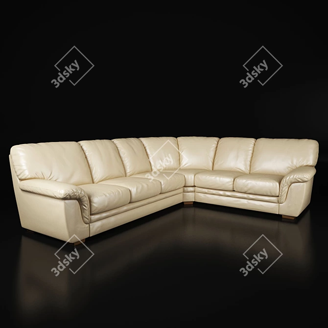 Pohjanmaan Ariel Corner Sofa: Finnish Elegance for Your Home 3D model image 1