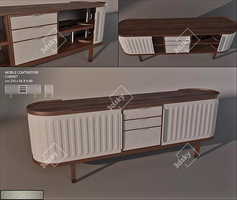 Giorgetti DIA: Exquisite Italian Design 3D model image 1