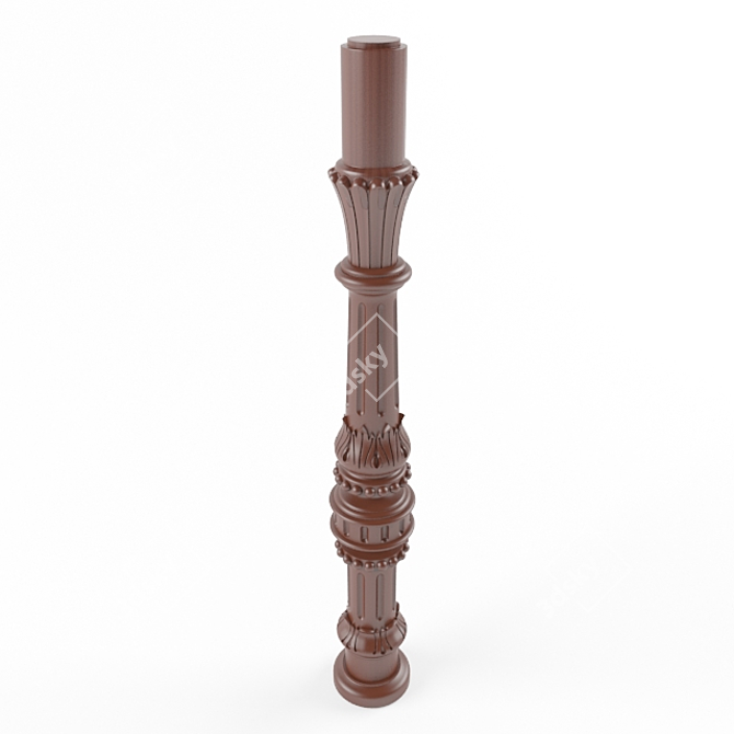 Elegant Classic Balusters 3D model image 1