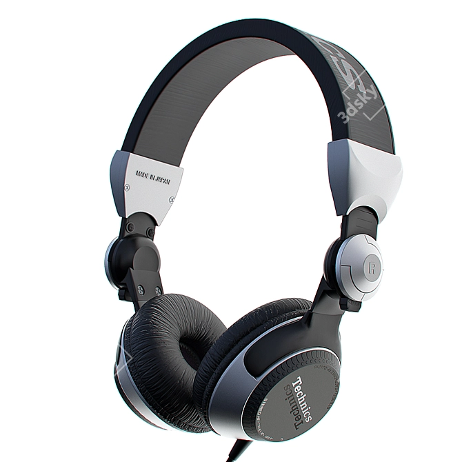 Technics RP DJ-1210: The Ultimate DJ Headphones! 3D model image 1