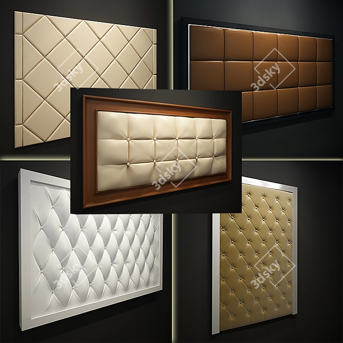  Versatile Decorative Panels: 5 Types 3D model image 1