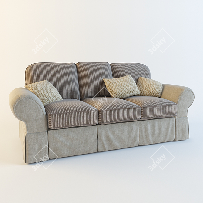 Luxurious Rafael Belfan Sofa 3D model image 1