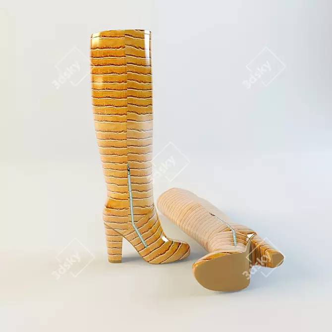 Elegant Size 38 Boots 3D model image 1