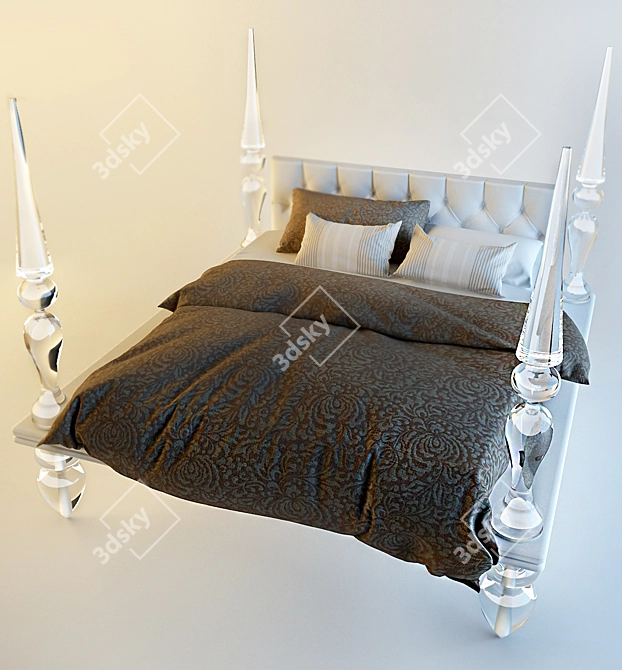 Luxury Nights: Gran Canal Bed 3D model image 1
