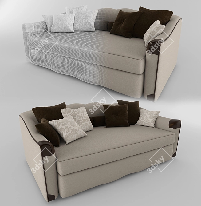 Cozy Comfort Sofa 3D model image 1