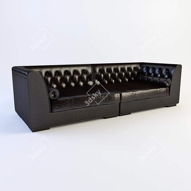Opium Capittone: Stylish Modern Sofa by Smania 3D model image 1