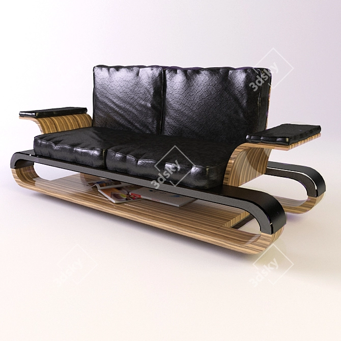 Contemporary Sofa 3D model image 1