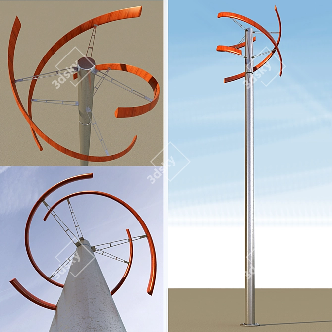 Sculptural Wind Power: Enessere Hercules 3D model image 1