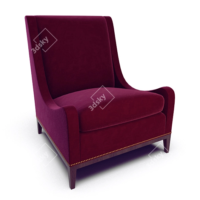 Elegant Vray Sloop Chair 3D model image 1