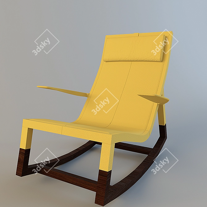 Elegant Poltrona Frau Armchair 3D model image 1