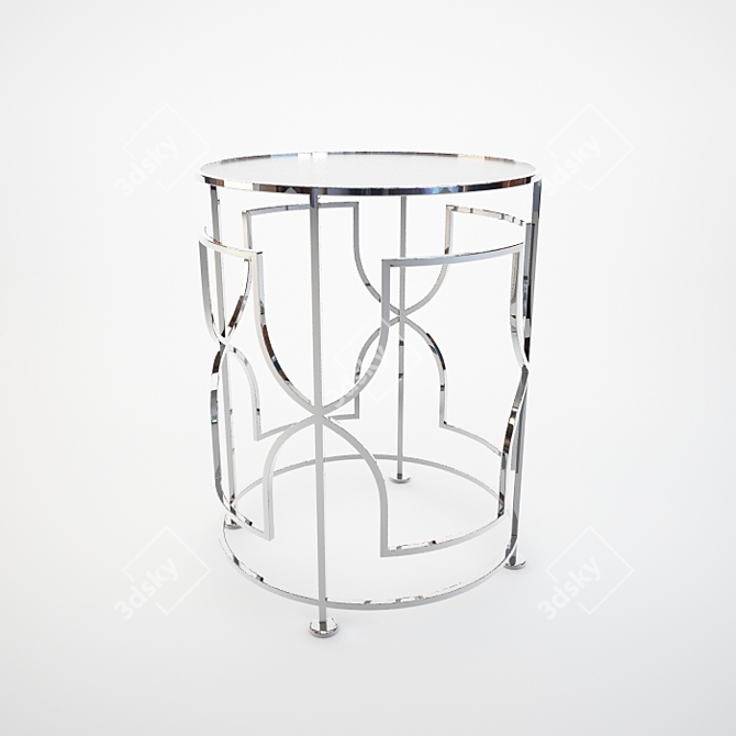 Minimalist Folding Table 3D model image 1