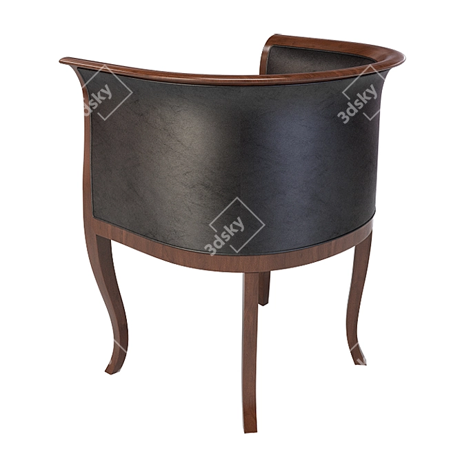 Bamax Lord Style Armchair: Classic Elegance 3D model image 3