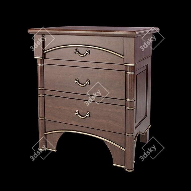 Elegant Chest of Drawers: Bamax Canova & Rialto 3D model image 3