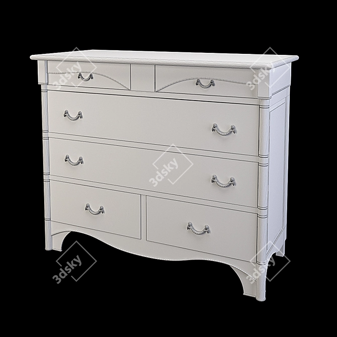 Elegant Chest of Drawers: Bamax Canova & Rialto 3D model image 4