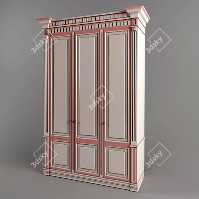 Italian Tango Wardrobe: Elegant and Functional 3D model image 1