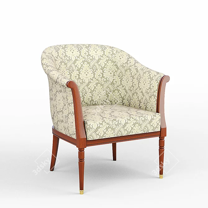 Modern Comfort Armchair 3D model image 1