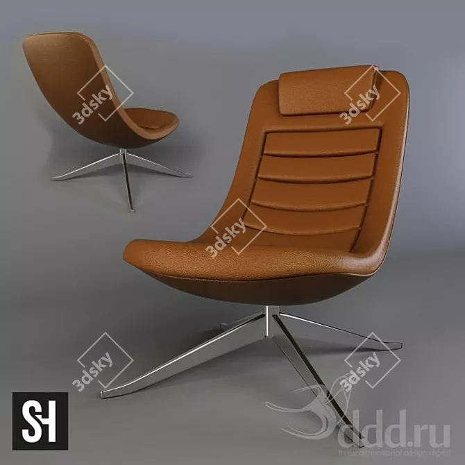 Cozy Comfort Armchair 3D model image 1