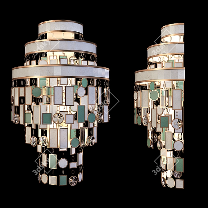 Dolcetti Chandelier & Sconce Set 3D model image 3