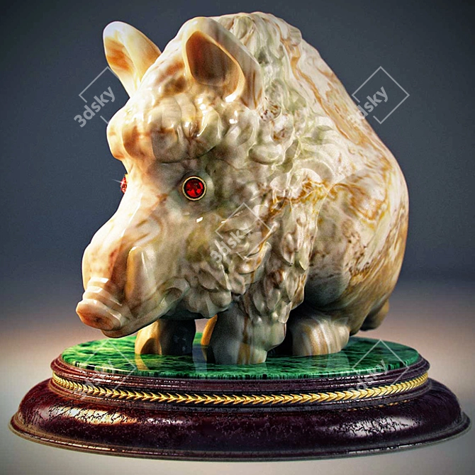 Borov Ceramic Mug 3D model image 1