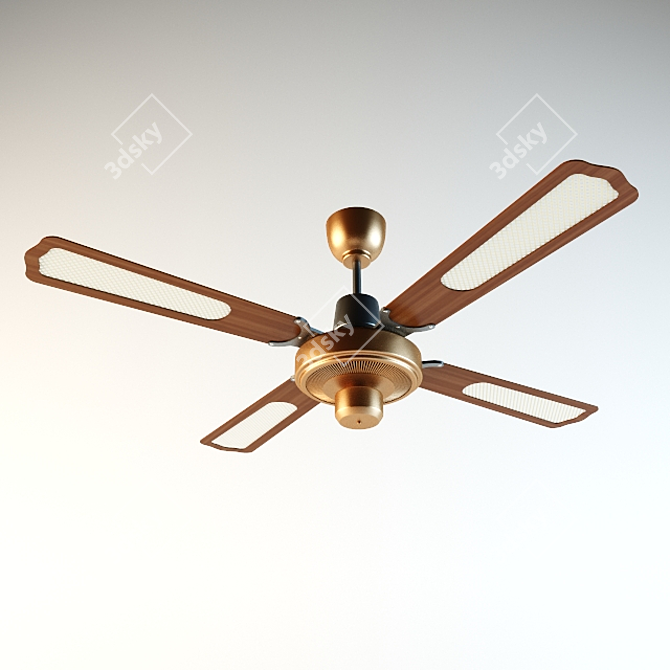 Classic Ceiling Fan 3D model image 1