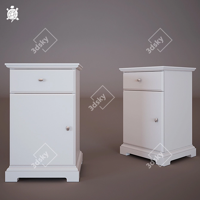 Birkeland Ikea Nightstand: Polys 1390. 3D model image 1