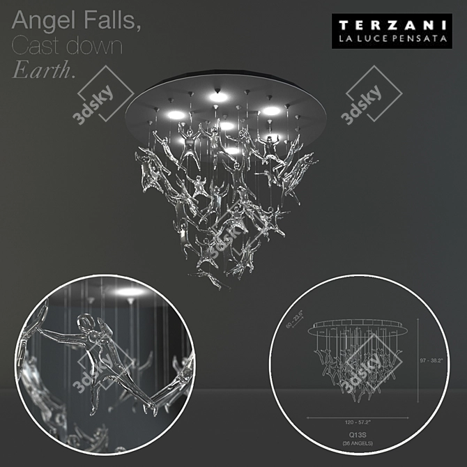 Terzani Angel Falls: Exquisite Elegance 3D model image 1