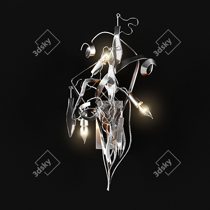 Delphinium Brandvanegmond Wall Sconce 3D model image 1