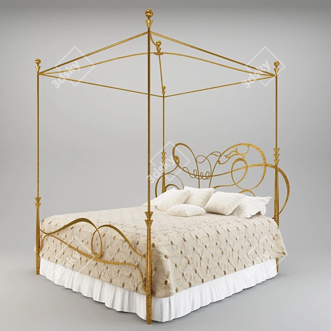 Bed Lamp2: Sleek and Stylish Lighting 3D model image 1