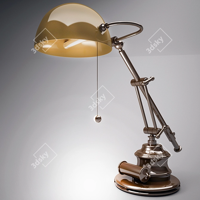 Elegant Italian Classic Table Lamp 3D model image 1