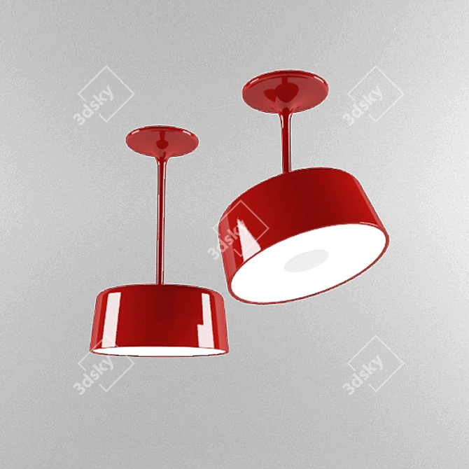 Title: ZERO BEAM: Rotating Ceiling Chandelier 3D model image 1