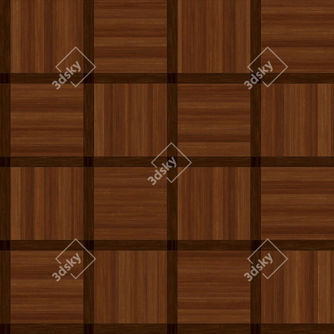 Artistic Parquet Collection: Impressive Square Designs 3D model image 1