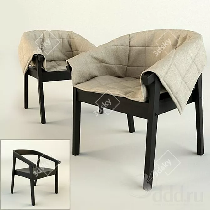 Esbjorn: Stylish and Comfortable Ikea Chair 3D model image 1