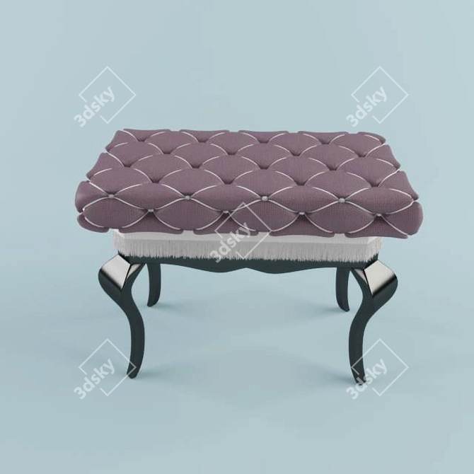 Classic Puff Bench 3D model image 1