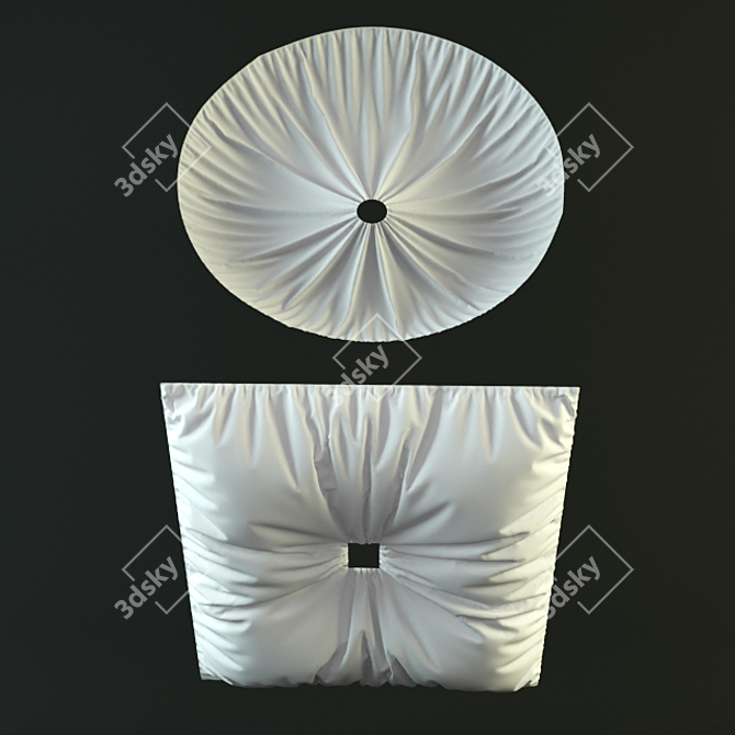 Elegant Ceiling Draping Set 3D model image 1