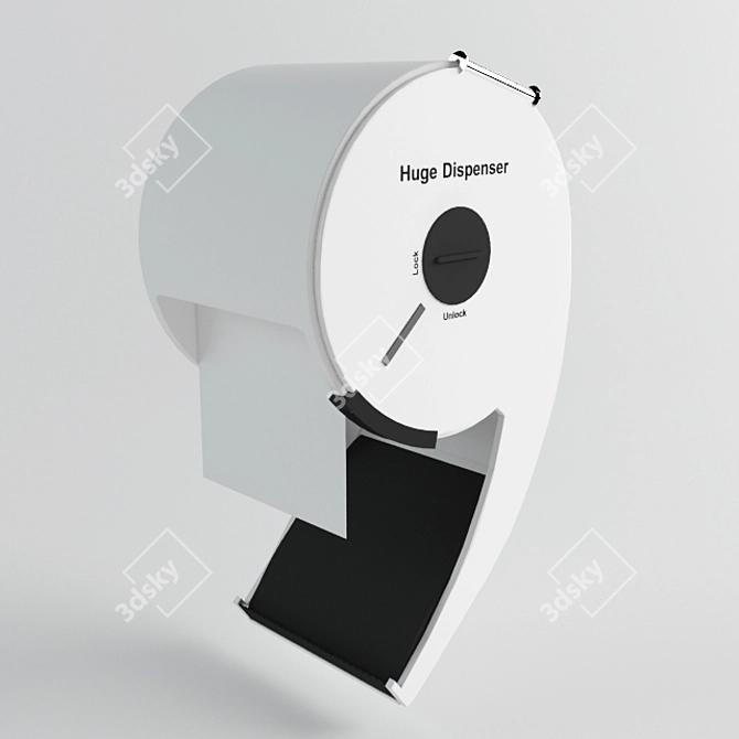 Sleek Dispenser: Innovative Design 3D model image 1