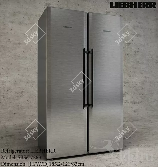 Luxury Cooling Convenience - LIEBHERR SBSes7263 3D model image 1