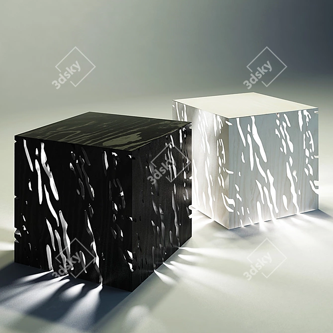Illuminating Office Stool 3D model image 1