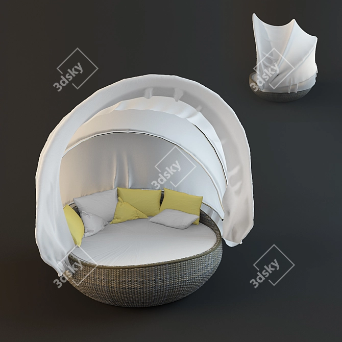 Woven Outdoor Furniture 3D model image 1