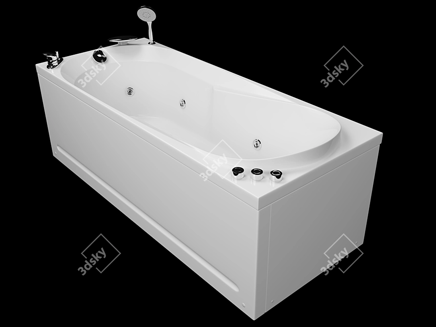 Title: Astounding Astra Bath 3D model image 1