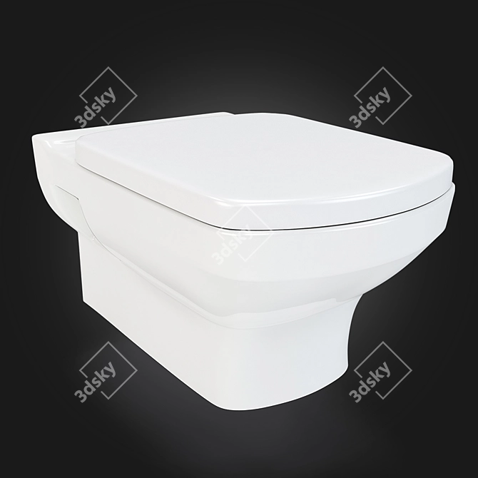 Roca Dama Senso Wall Hung Toilet 3D model image 1