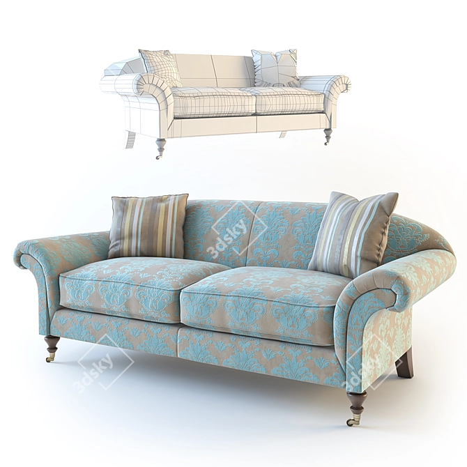Workshop Browning Fabric Sofa 3D model image 1